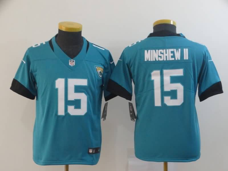 Jacksonville Jaguars Kids MINSHEW II #15 Green NFL Jersey