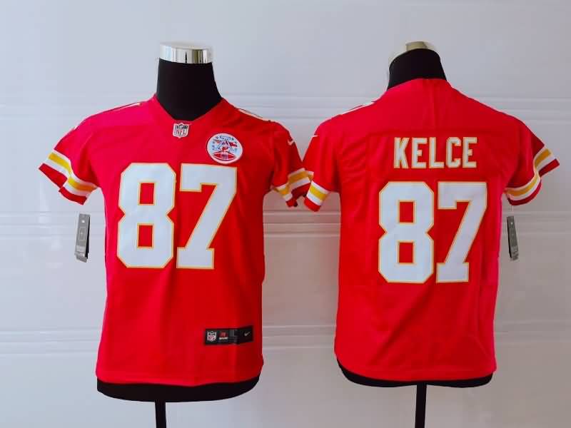Kansas City Chiefs Kids KELCE #87 Red NFL Jersey