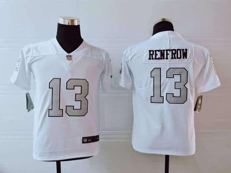 Las Vegas Raiders Kids RENFROW #13 White NFL Jersey