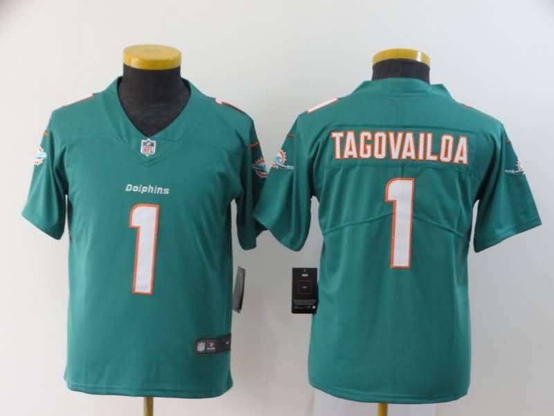 Miami Dolphins Kids TAGOVAILOA #1 Green NFL Jersey