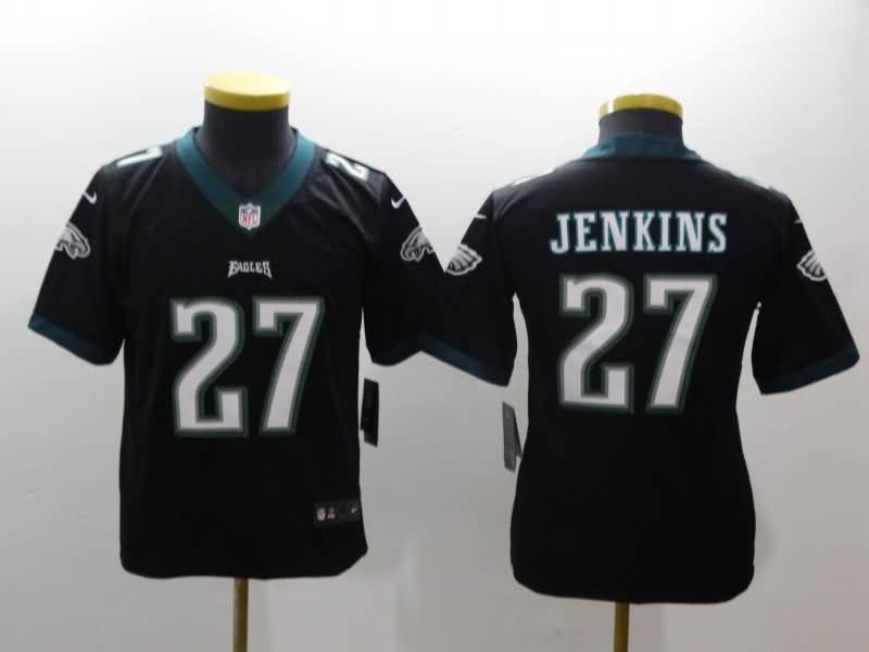 Philadelphia Eagles Kids JENKINS #27 Black NFL Jersey