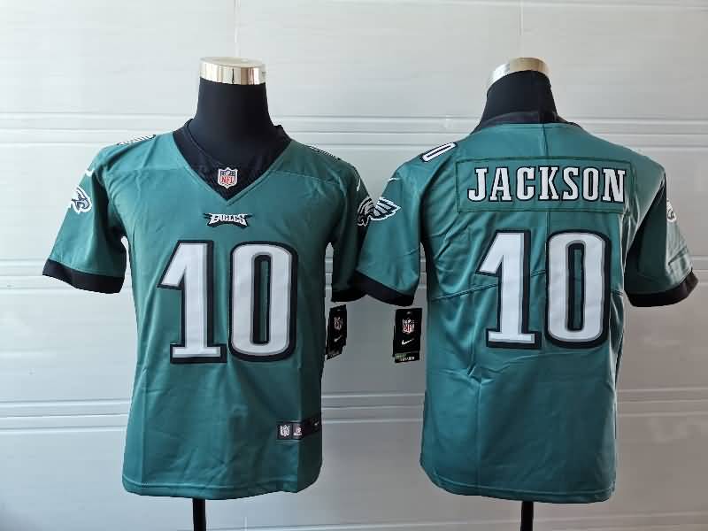 Philadelphia Eagles Kids JACKSON #10 Green NFL Jersey