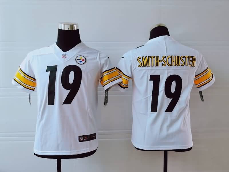 Pittsburgh Steelers Kids SMITH-SCHUSTER #19 White NFL Jersey