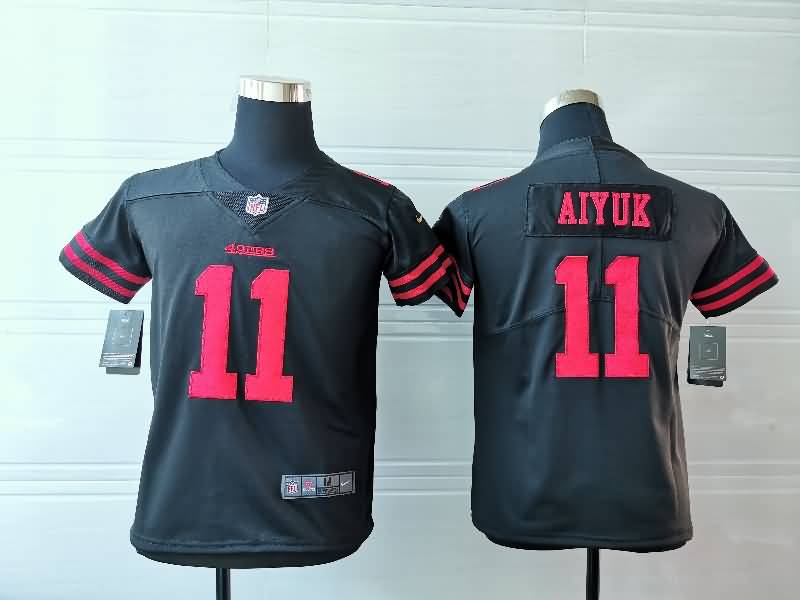San Francisco 49ers Kids AIYUK #11 Black NFL Jersey