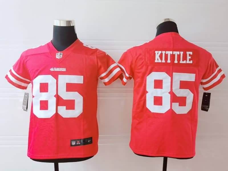 San Francisco 49ers Kids KITTLE #85 Red NFL Jersey