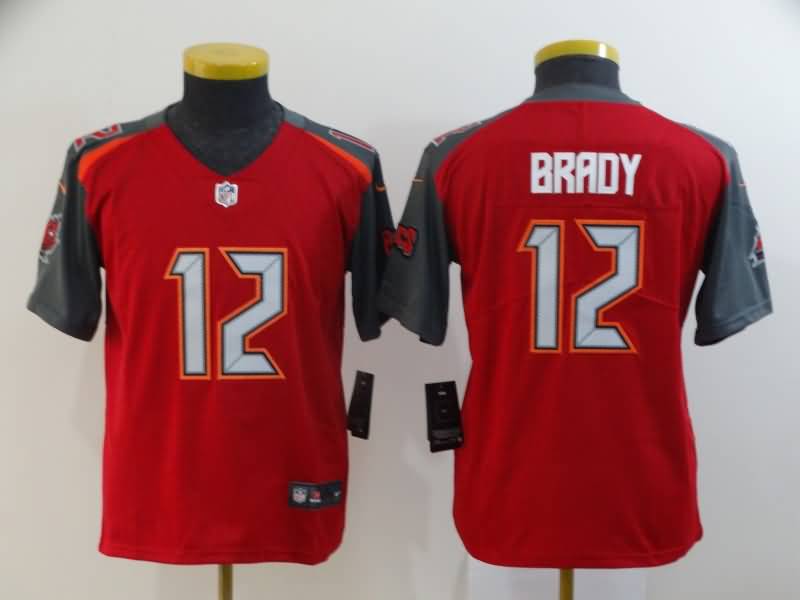 Tampa Bay Buccaneers Kids BRADY #12 Red NFL Jersey