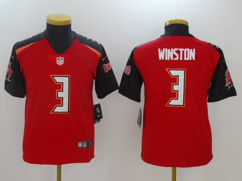 Tampa Bay Buccaneers Kids WINSTON #3 Red NFL Jersey