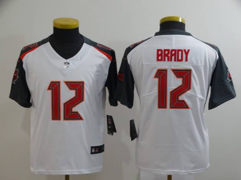 Tampa Bay Buccaneers Kids BRADY #12 White NFL Jersey