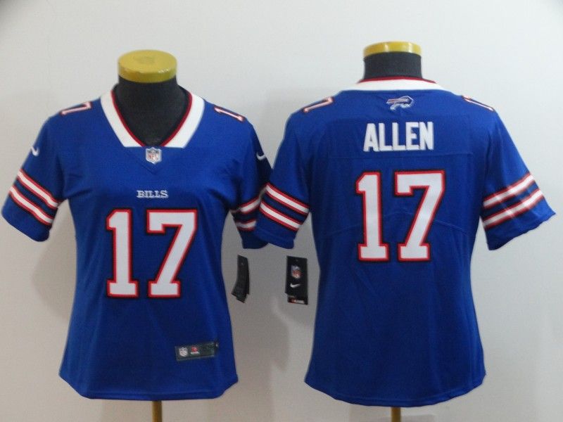 Buffalo Bills ALLEN #17 Blue Women NFL Jersey