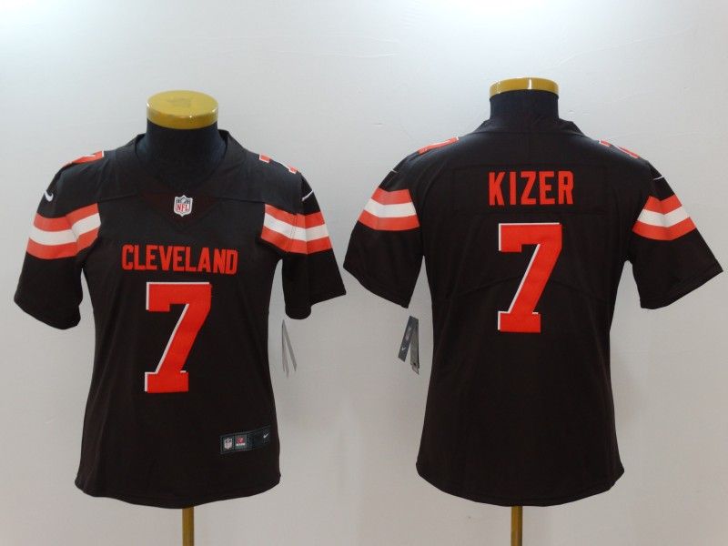 Cleveland Browns KIZER #7 Brown Women NFL Jersey