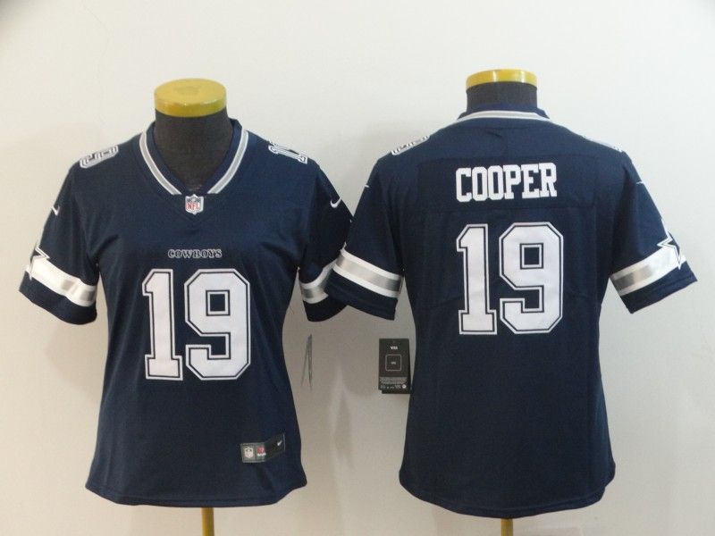 Dallas Cowboys COOPER #19 Dark Blue Women NFL Jersey