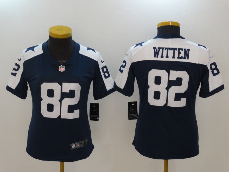 Dallas Cowboys WITTEN #82 Dark Blue Women NFL Jersey