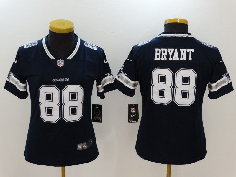 Dallas Cowboys BRYANT #88 Dark Blue Women NFL Jersey 02