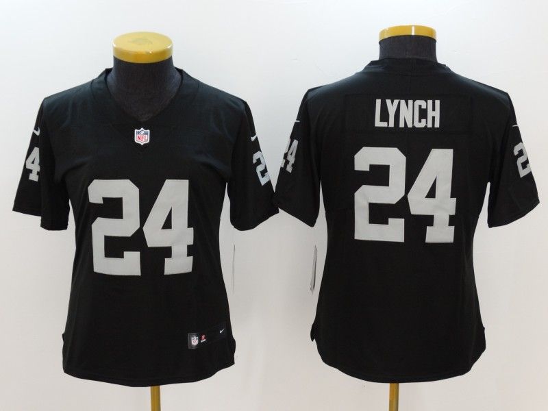 Las Vegas Raiders LYNCH #24 Black Women NFL Jersey