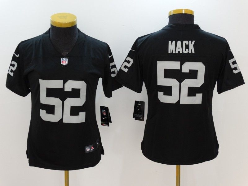 Las Vegas Raiders MACK #52 Black Women NFL Jersey