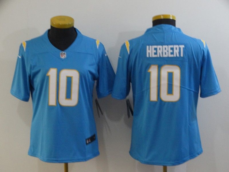 Los Angeles Chargers HERBERT #10 Blue Women NFL Jersey