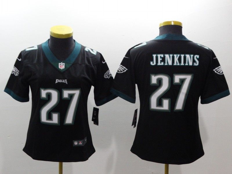 Philadelphia Eagles JENKINS #27 Black Women NFL Jersey