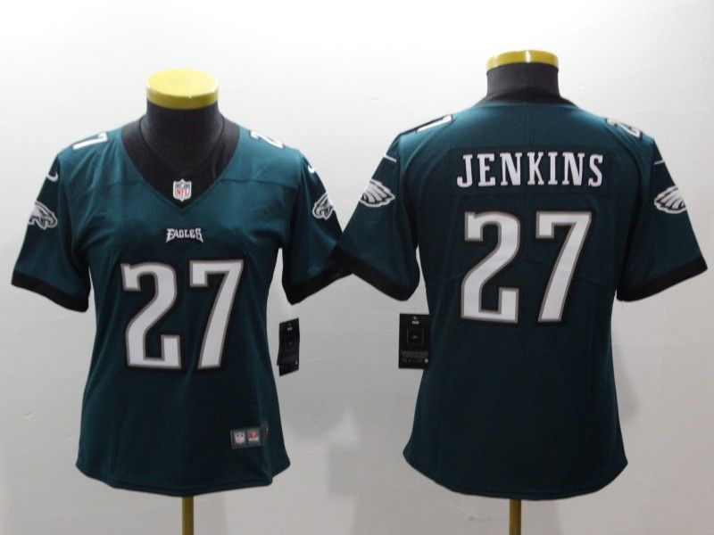 Philadelphia Eagles JENKINS #27 Green Women NFL Jersey