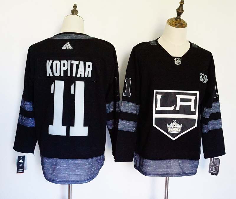 Los Angeles Kings Black KOPITAR #11 100th Anniversary NHL Jersey