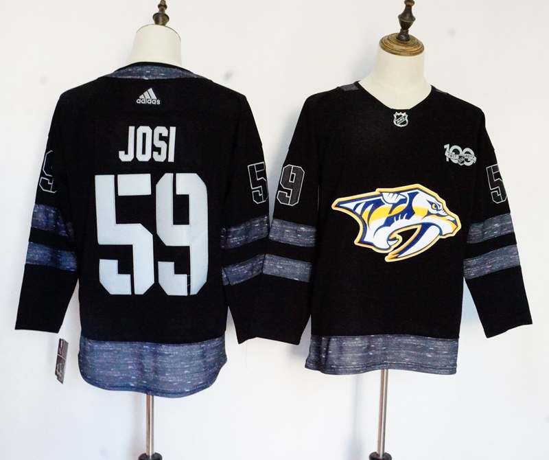 Nashville Predators Black JOSI #59 100th Anniversary NHL Jersey