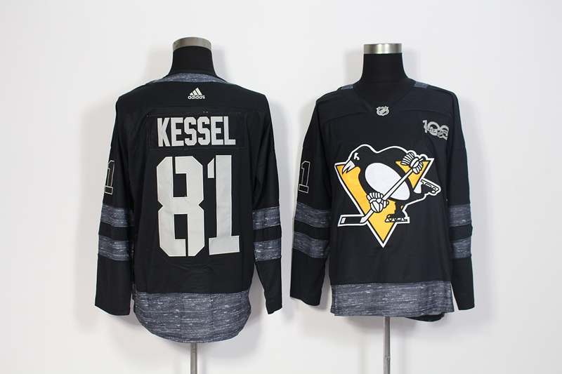 Pittsburgh Penguins Black KESSEL #81 100th Anniversary NHL Jersey