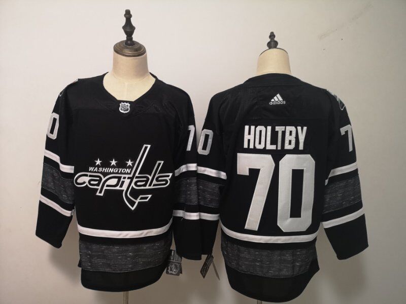 2019 Washington Capitals Black HOLTBY #70 All Star NHL Jersey