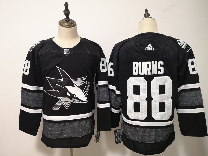 2019 San Jose Sharks Black BURNS #88 All Star NHL Jersey