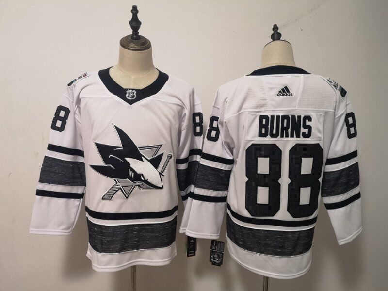 2019 San Jose Sharks White BURNS #88 All Star NHL Jersey