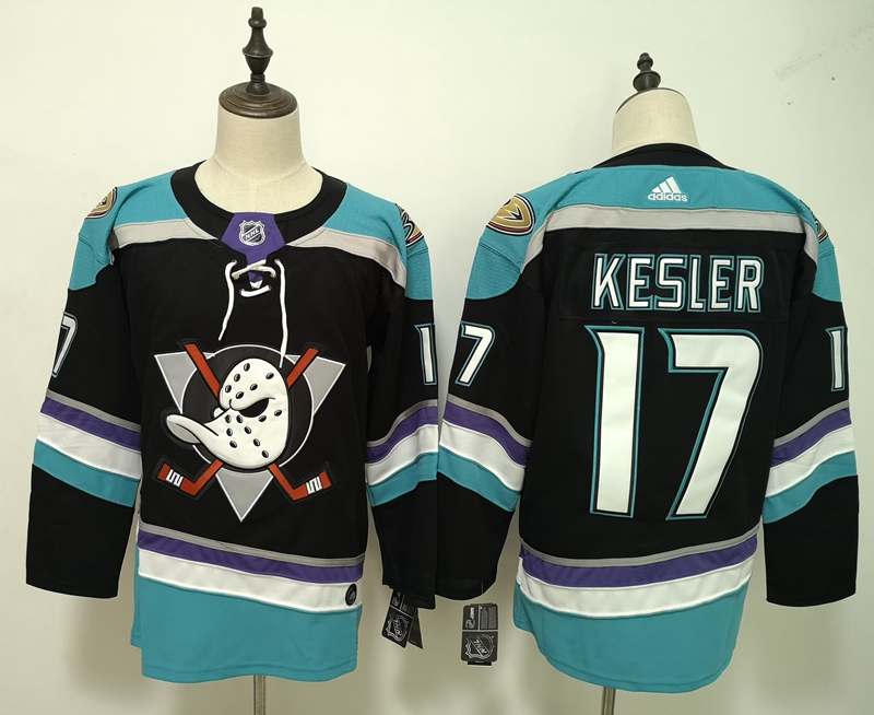 Anaheim Ducks Black KESLER #17 NHL Jersey 02