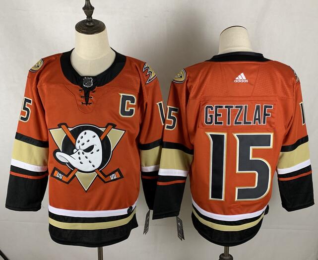 Anaheim Ducks Orange GETZLAF #15 NHL Jersey