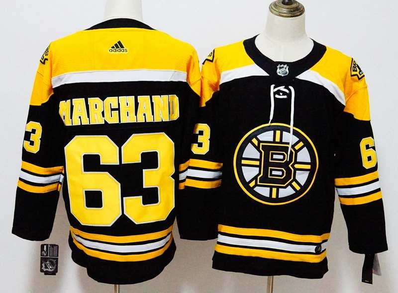 Boston Bruins Black MARGHAND #63 NHL Jersey