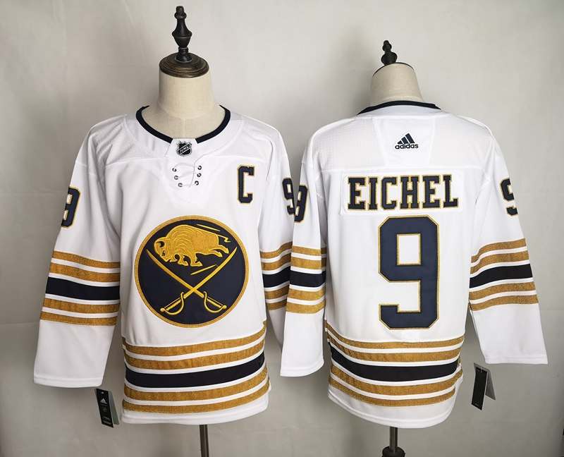 Buffalo Sabres White EICHEL #9 NHL Jersey 02