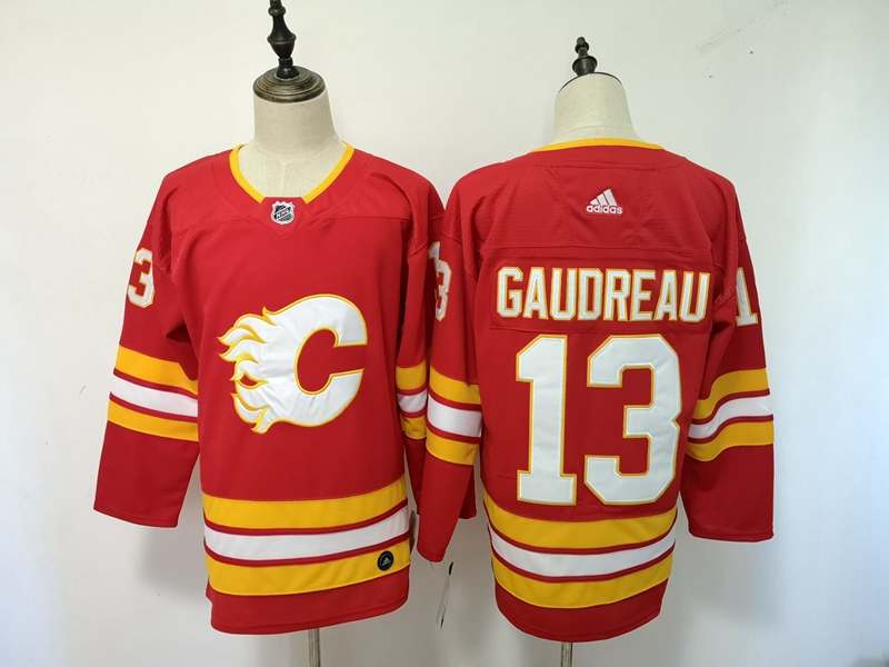 Calgary Flames Red GAUDREAU #13 NHL Jersey