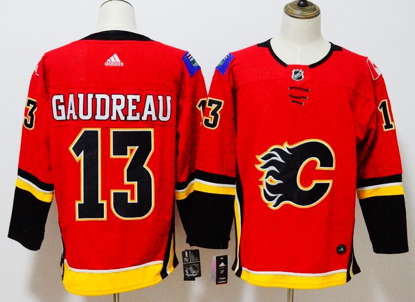 Calgary Flames Red GAUDREAU #13 NHL Jersey 02