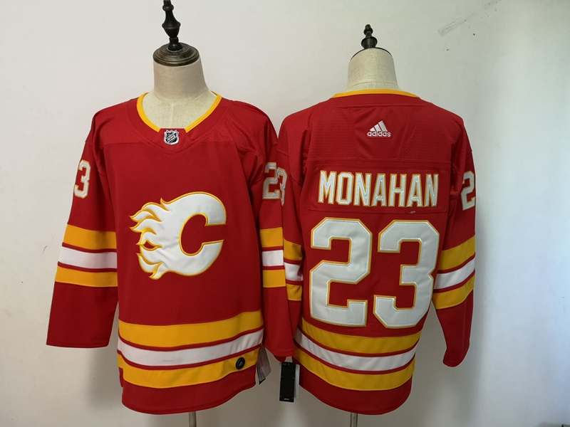 Calgary Flames Red MONAHAN #23 NHL Jersey