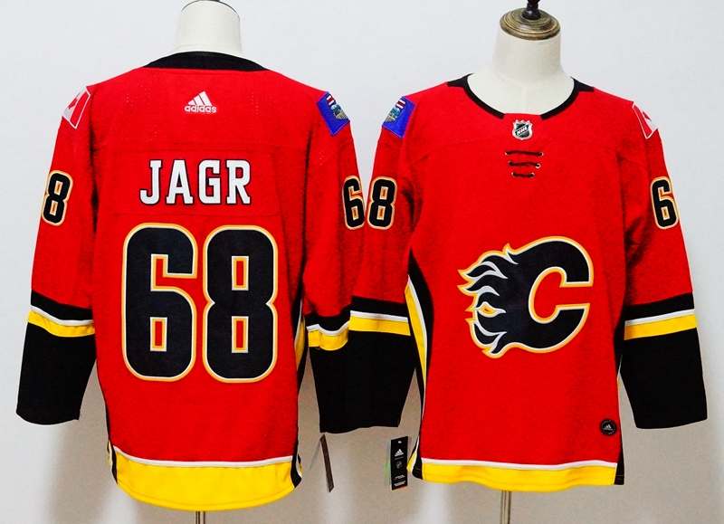 Calgary Flames Red JAGR #68 NHL Jersey