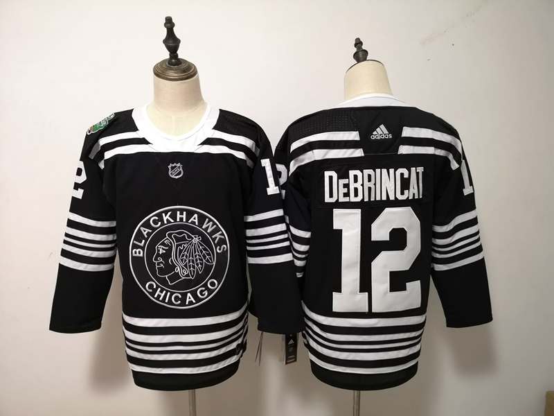 Chicago Blackhawks Black DEBRINCAT #12 NHL Jersey
