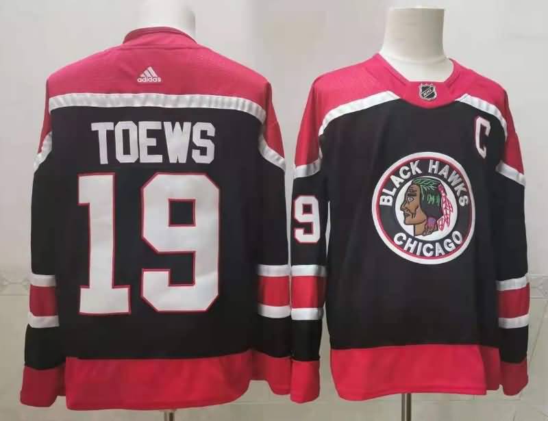 Chicago Blackhawks TOEWS #19 Black NHL Jersey