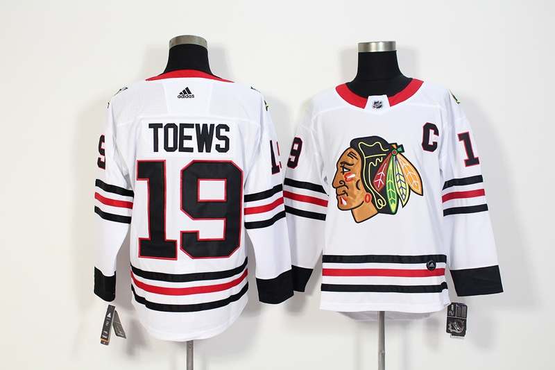 Chicago Blackhawks White TOEWS #19 NHL Jersey