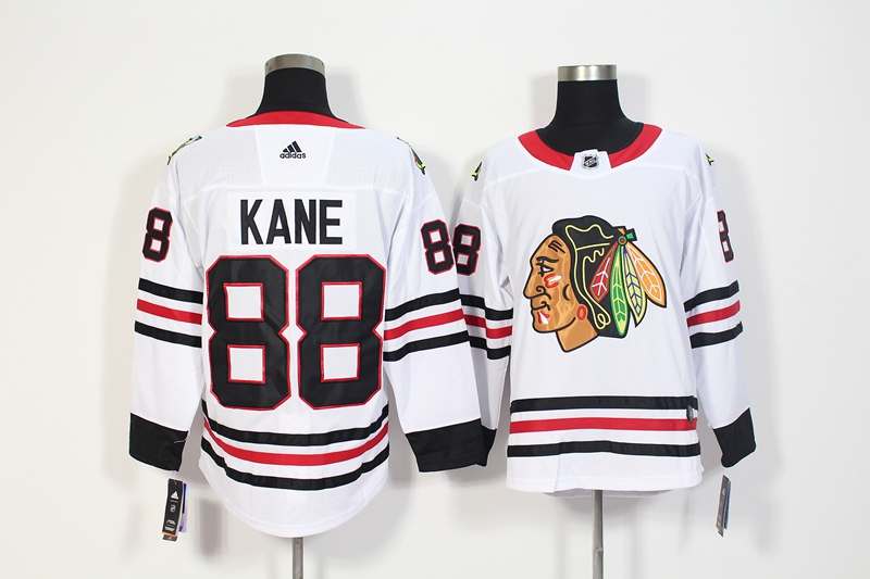 Chicago Blackhawks White KANE #88 NHL Jersey