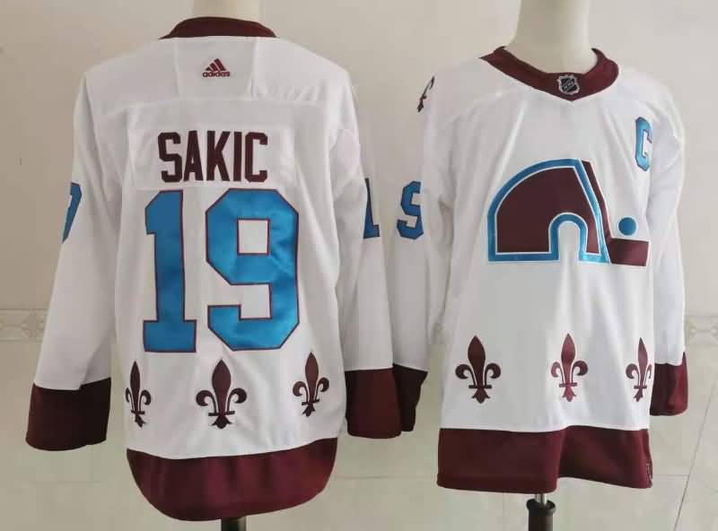 Colorado Avalanche SAKIC #19 White Classica NHL Jersey