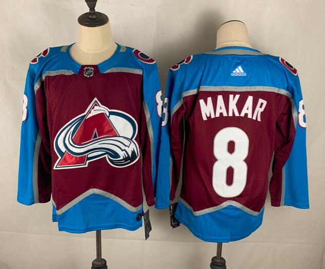 Colorado Avalanche Maroon MAKAR #8 NHL Jersey