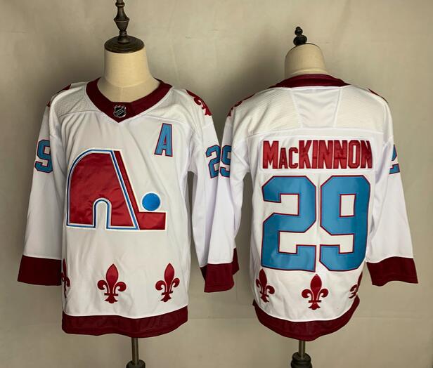 Colorado Avalanche White MACKINNON #29 Classics NHL Jersey