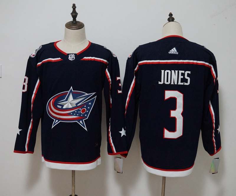 Columbus Blue Jackets Blue JONES #3 NHL Jersey