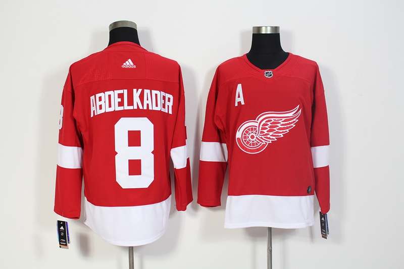 Detroit Red Wings Red ACDELKADER #8 NHL Jersey