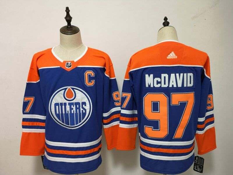 Edmonton Oilers Blue MCDAVID #97 NHL Jersey
