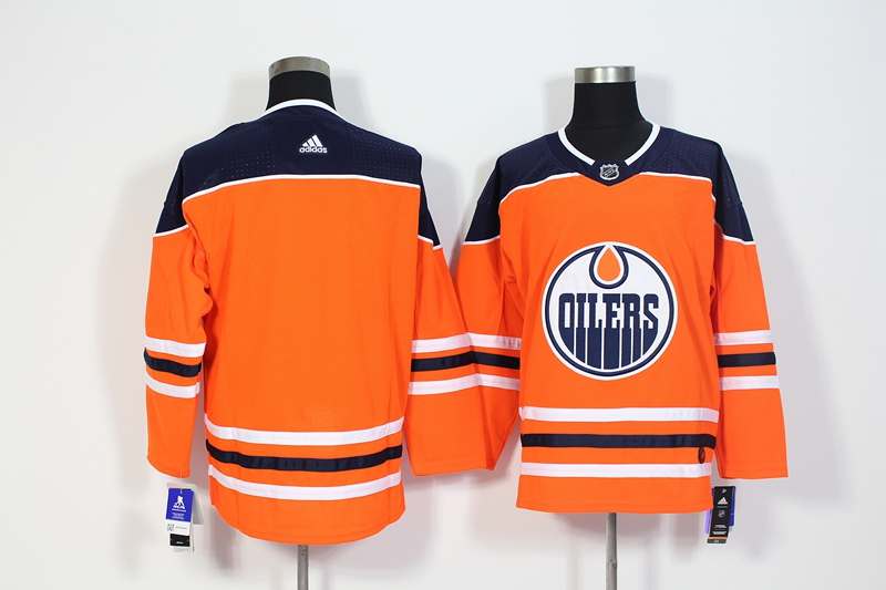 Edmonton Oilers Orange NHL Jersey Custom