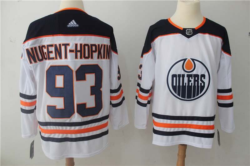 Edmonton Oilers White NUGENT-HOPKINS #93 NHL Jersey