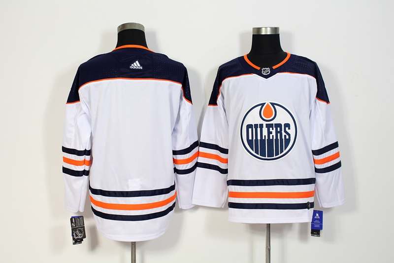 Edmonton Oilers White NHL Jersey Custom