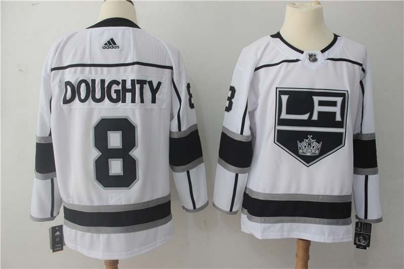 Los Angeles Kings White DOUGHTY #8 NHL Jersey